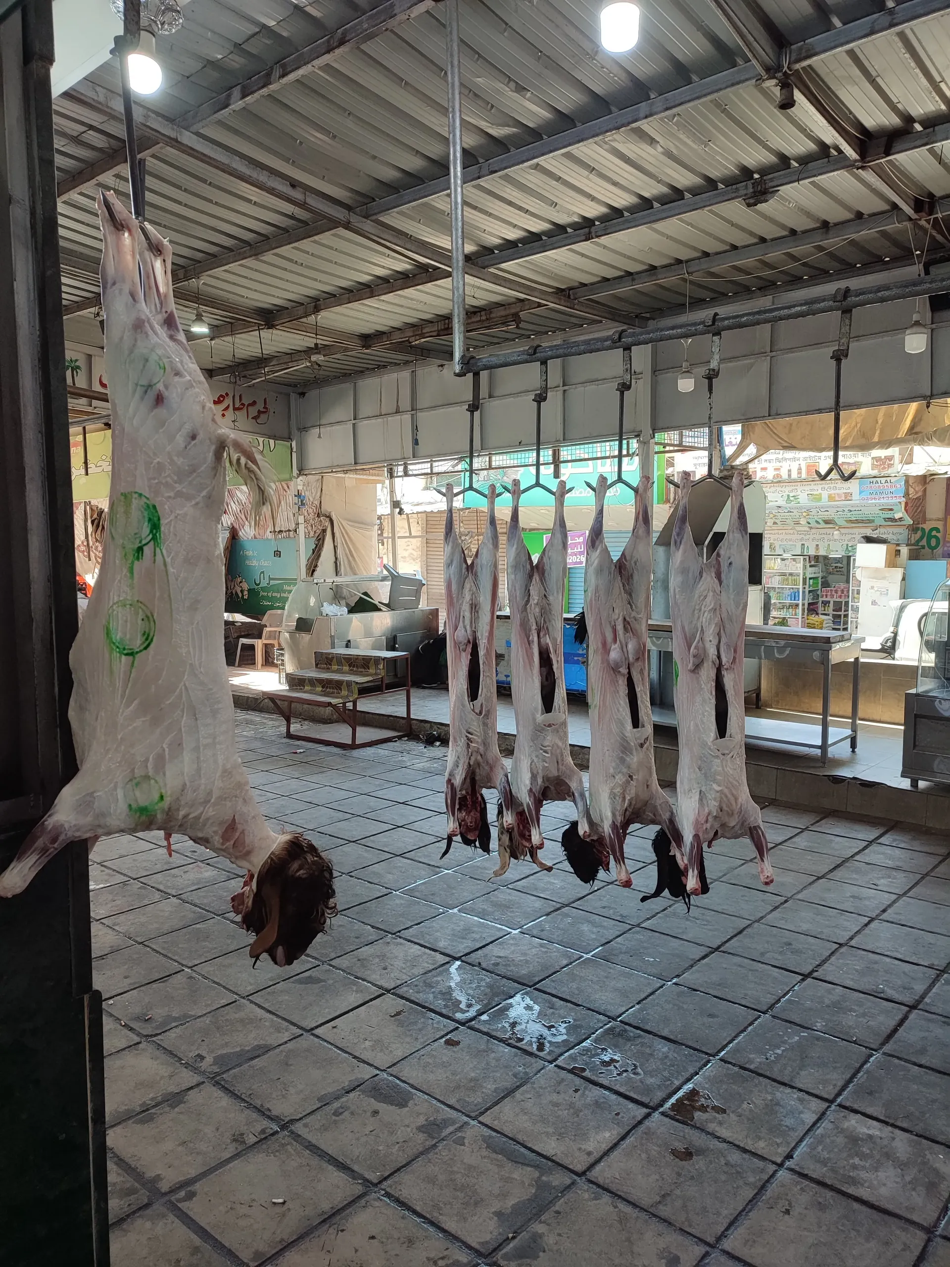 Traditional meat market in Aqaba