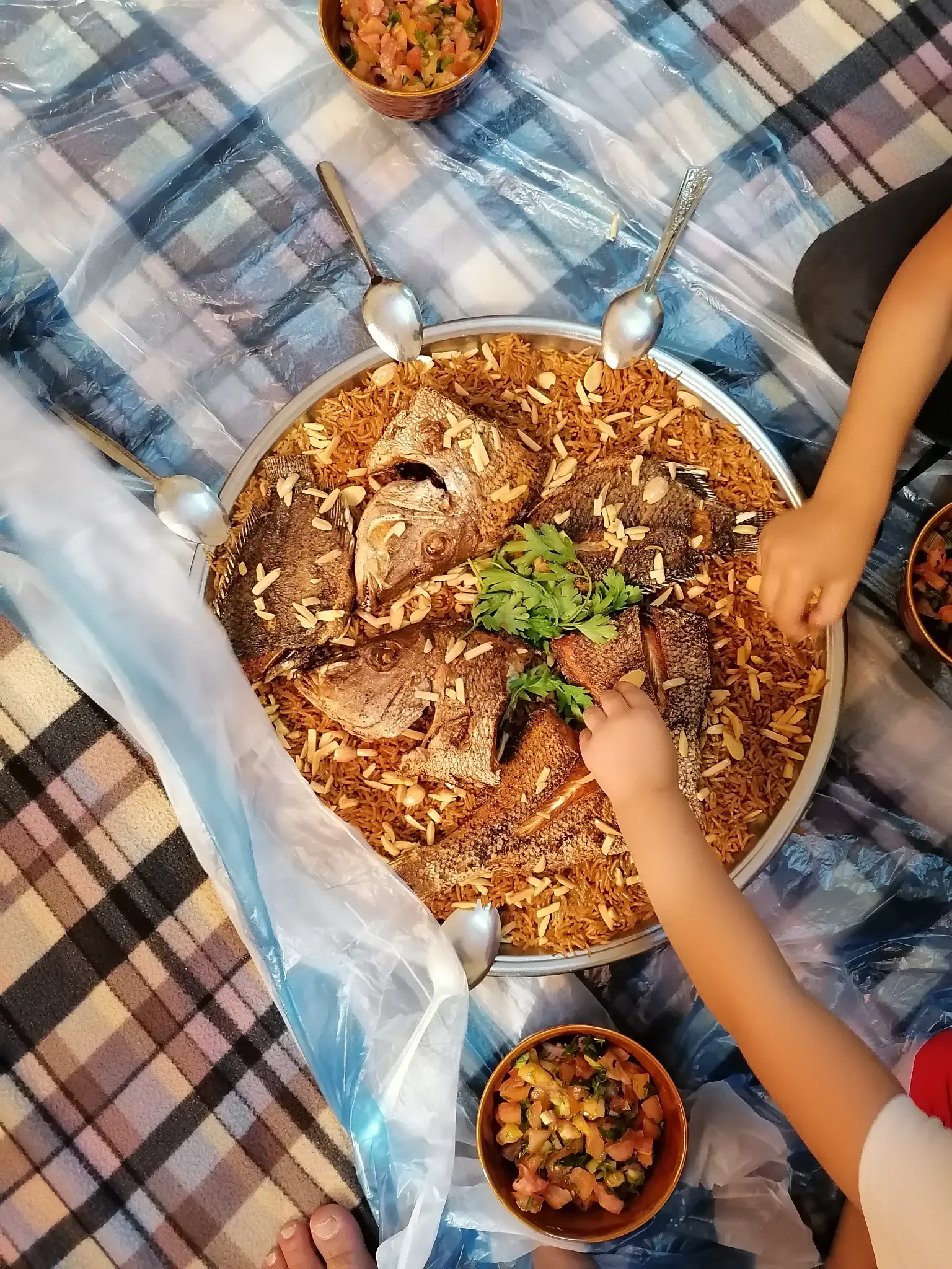 Traditional Sayadieh dish prepared in class.