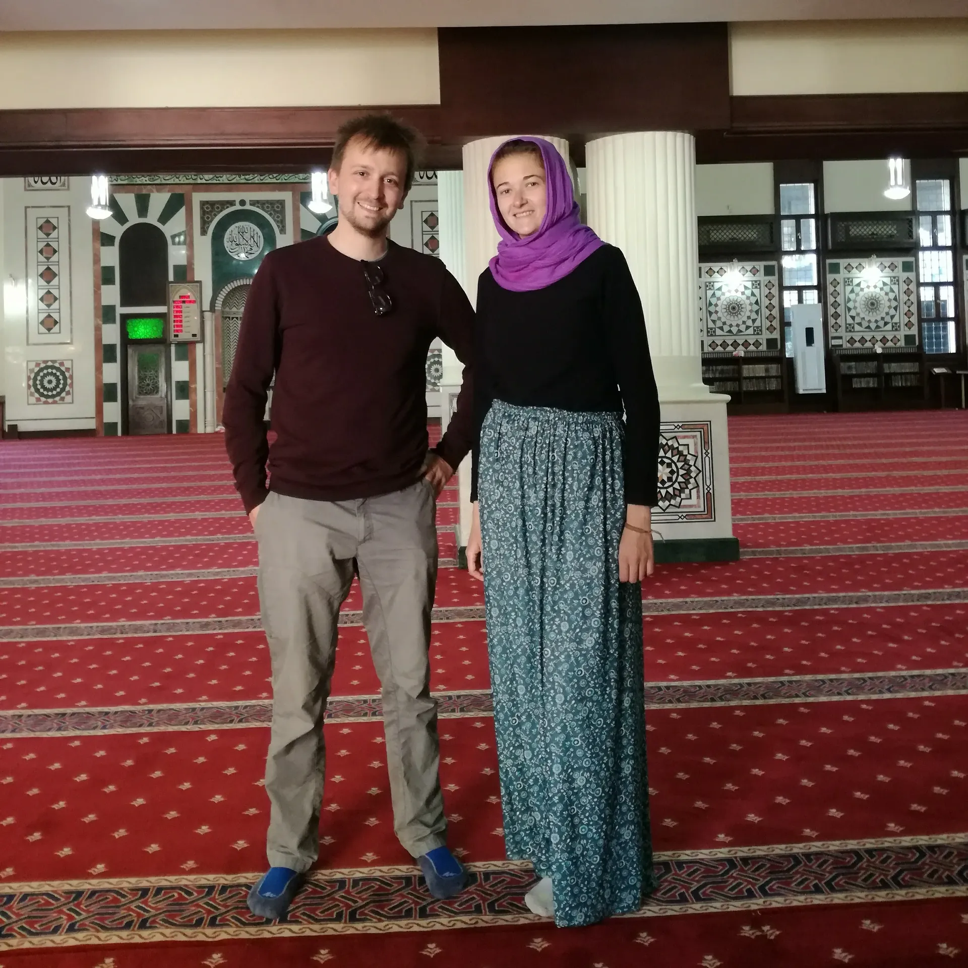 Tourists at Aqaba mosque